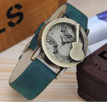 Women Fashion Guitar Music Casual Watch