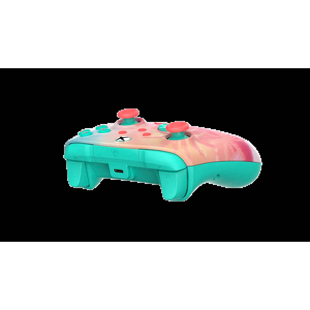 Turtle Beach Pacific Skyline Wireless Gaming Controller for Xbox and PC Accessories - RGB Lighting, TMR Thumbsticks, Dual Rumble Motors, Mappable Back Buttons, Bluetooth Connectivity, Rechargeable, Cable Included for Multiple Devices
