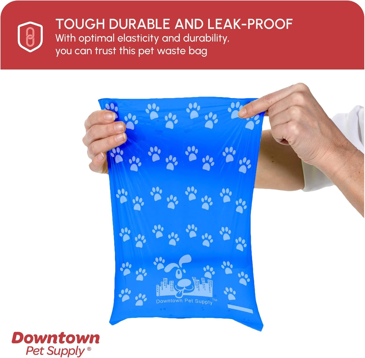 Dog Pet Waste Poop Bags with Leash Clip and Bag Dispenser - 180, 220, 500, 700, 880, 960, 2200 Bags