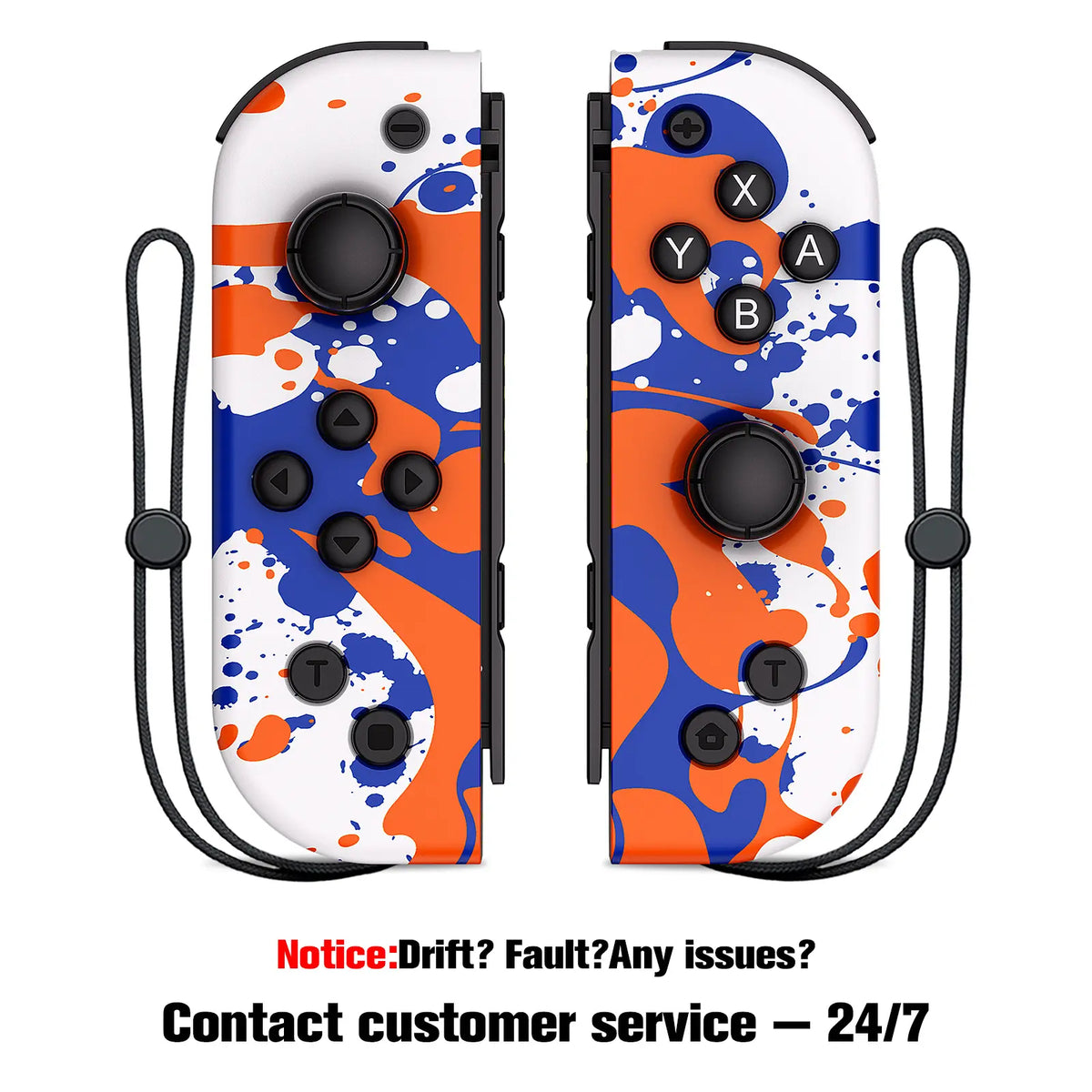 Nintendo Switch L/R Joypad - Rechargeable Motion Control Gaming Gamepad, Handheld Controller, Replacement Gaming Console Accessory Compatible with Switch Lite/Oled