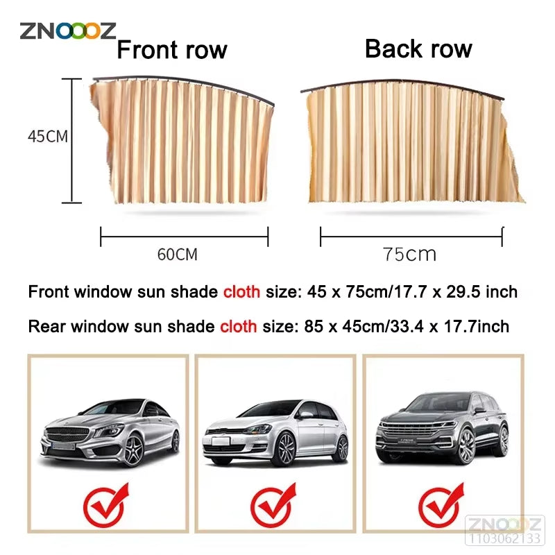 ShadeGuard™ Magnetic Car Window Sunshade – Cool, Private, Protected. InstantlyMagnetic Car Sunshade Window Curtains Auto Window Sun Shade Privacy Sun UV Protection Window Shield Car Interior Accessories