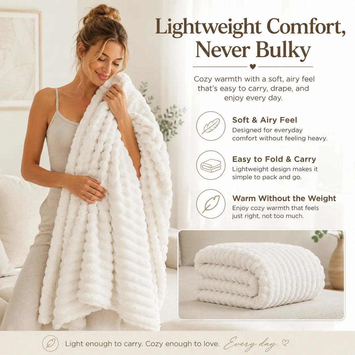 【Halloween Cozy Home】Ufist COZY THROW BLANKET – Premium Soft Lightweight Blanket for Couch & Bed, Elegant Home Decor Blanket, Warm Plush Blanket for Bedroom Living Room, All Season Comfort, Perfect Gift for Women Men