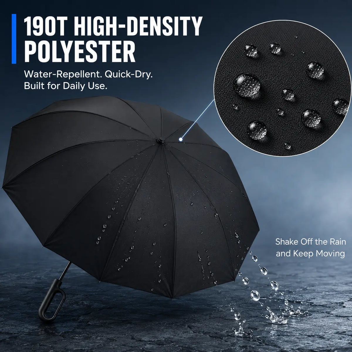 Automatic Folding Umbrella, 1 Count Windproof Waterproof Travel Umbrella for Rain, Compact Portable Small Umbrella for Purse Backpack, Lightweight Auto Umbrella for Men Women Daily Use