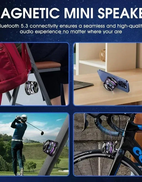 Load image into Gallery viewer, Bluetooth Speaker Portable G200 RGB Lighting Magnetic Speaker BT5.3 Mini Sound Box 7 Hours Playback Phone Holder
