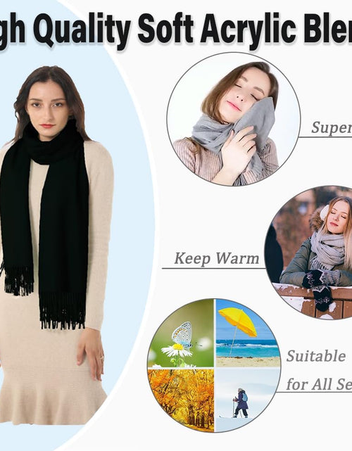 Load image into Gallery viewer, Womens Scarf Pashmina Shawls and Wraps for Evening Dress Wedding Bridesmaid Gift
