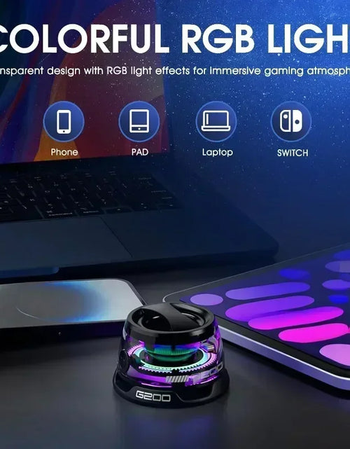 Load image into Gallery viewer, Bluetooth Speaker Portable G200 RGB Lighting Magnetic Speaker BT5.3 Mini Sound Box 7 Hours Playback Phone Holder
