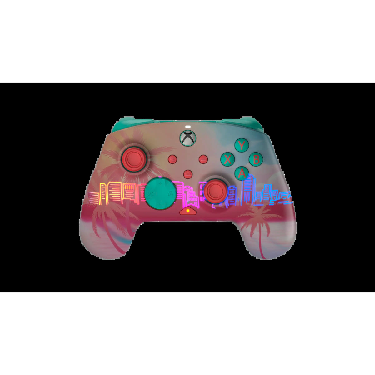 Turtle Beach Pacific Skyline Wireless Gaming Controller for Xbox and PC Accessories - RGB Lighting, TMR Thumbsticks, Dual Rumble Motors, Mappable Back Buttons, Bluetooth Connectivity, Rechargeable, Cable Included for Multiple Devices