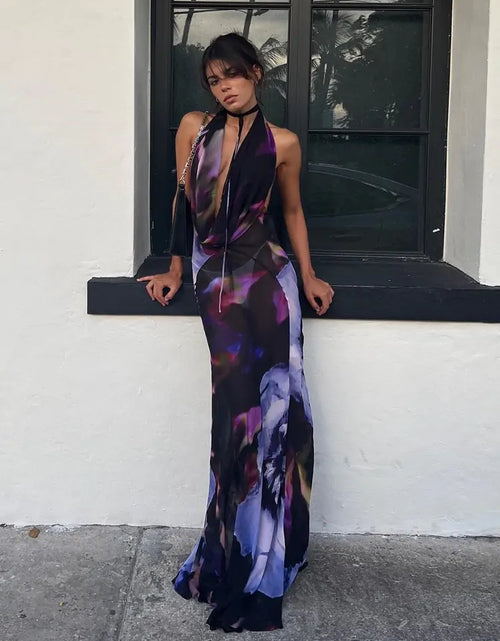 Load image into Gallery viewer, Backless Sexy Maxi Dress
