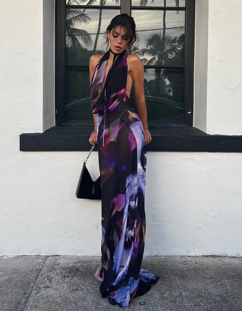 Load image into Gallery viewer, Backless Sexy Maxi Dress
