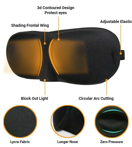 2 Pack Travel 3D Eye Mask