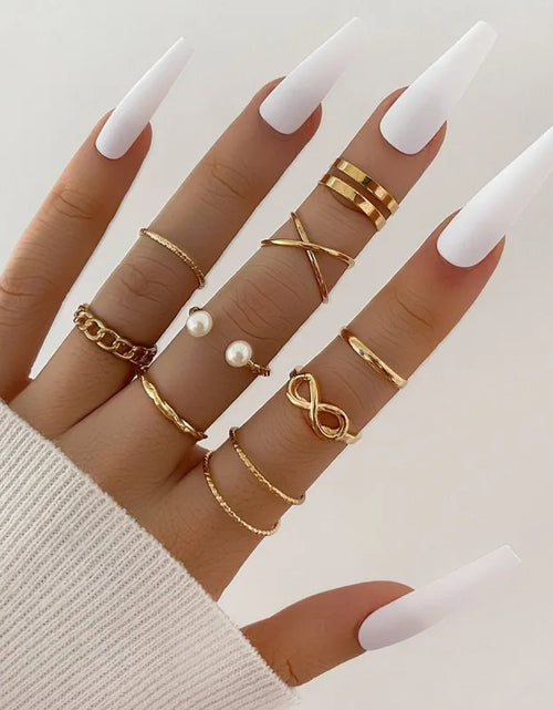 Load image into Gallery viewer, Oil Dripping Knuckle Ring Set
