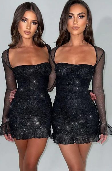 Elegant Backless Sexy Mini Dress