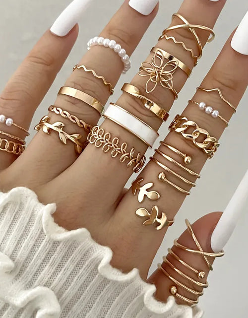 Load image into Gallery viewer, Oil Dripping Knuckle Ring Set
