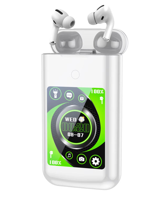 Load image into Gallery viewer, Multiple Function in Ear Bluetooth Wireless Earphone Charging Case with 2.8" Touch Screen Power Bank Headphone Music Game
