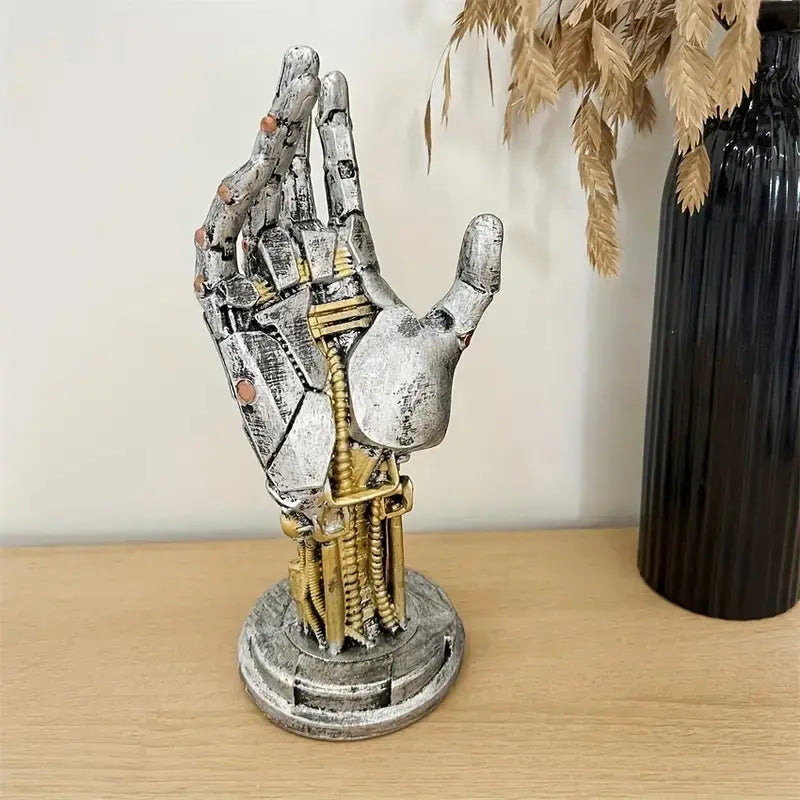 Cyberpunk Asura Vinyl Mechanical Hand Figurine - Cyberpunk Statues, Figurines for Adults, Game Stand, Home Decor Ornament, Key Holder, Gift for Boyfriend, Sohochic Home Supply