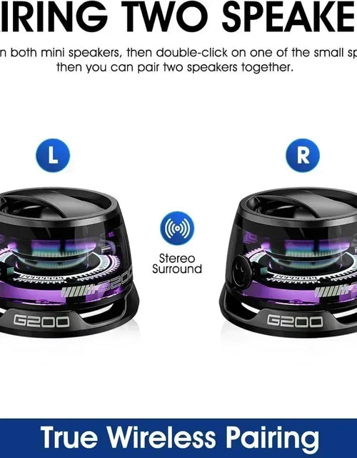 Load image into Gallery viewer, Bluetooth Speaker Portable G200 RGB Lighting Magnetic Speaker BT5.3 Mini Sound Box 7 Hours Playback Phone Holder
