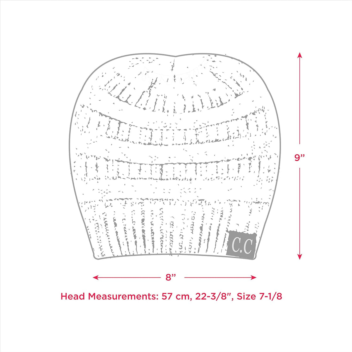 Exclusives Soft Stretch Cable Knit Messy Bun Ponytail Beanie Winter Hat for Women (MB-20A)(CCB-1)