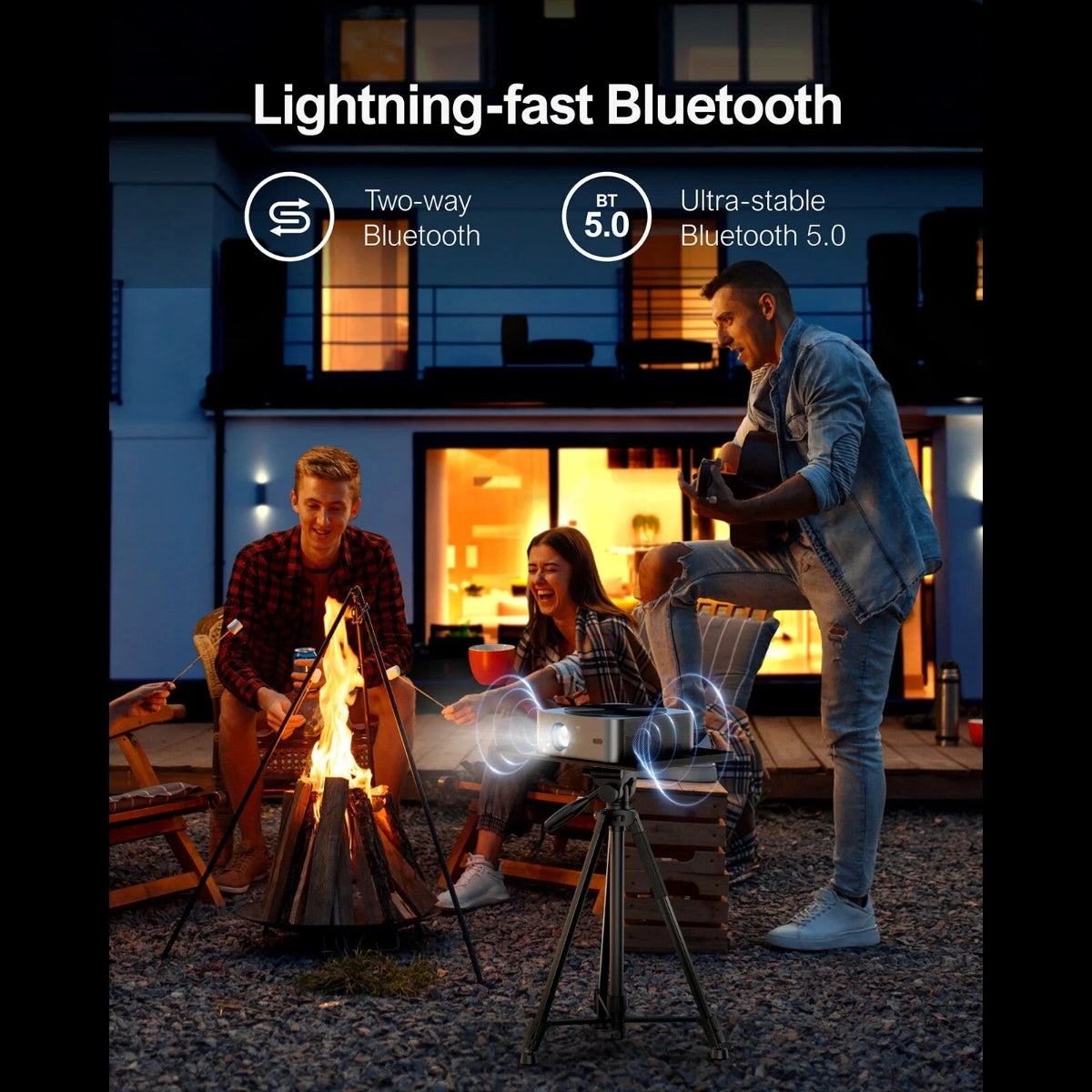 Ultimea Apollo P40 LCD Projector 1080P 700 ANSI Lumen 5G WIFI Auto Focus 4K Sup.