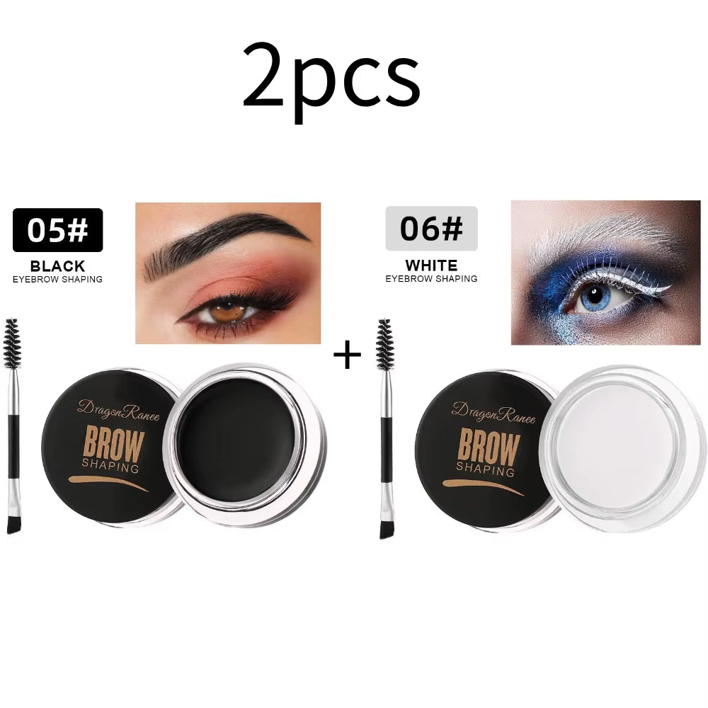 6Color Wild Eyebrow Styling Eyebrow Cream Styling Eyebrow Gel Soap Wax White Eyebrow Cream