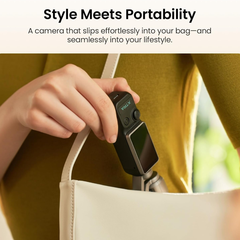 4K Pocket Vlogging Camera – Pro Gimbal Stabilization & Smart Tracking