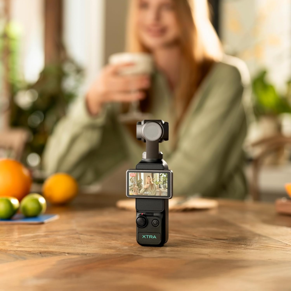 4K Pocket Vlogging Camera – Pro Gimbal Stabilization & Smart Tracking