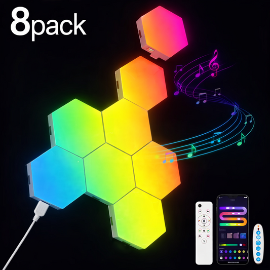 RGB Smart Wall Lamp – Music Sync Color-Changing Light Panels